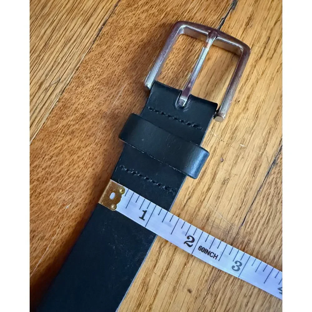 GAP Distressed Black Leather Belt Mens sz 36